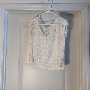 Abercrombie & Fitch lace crop top
